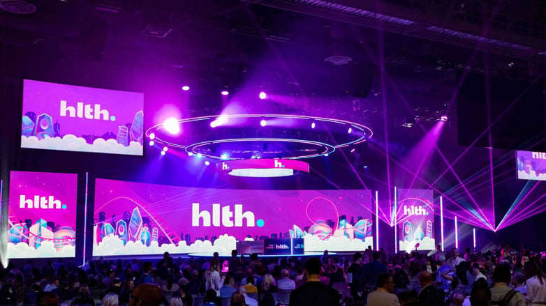 Main General Session Stage At HLTH 2023 with Giant LEDs