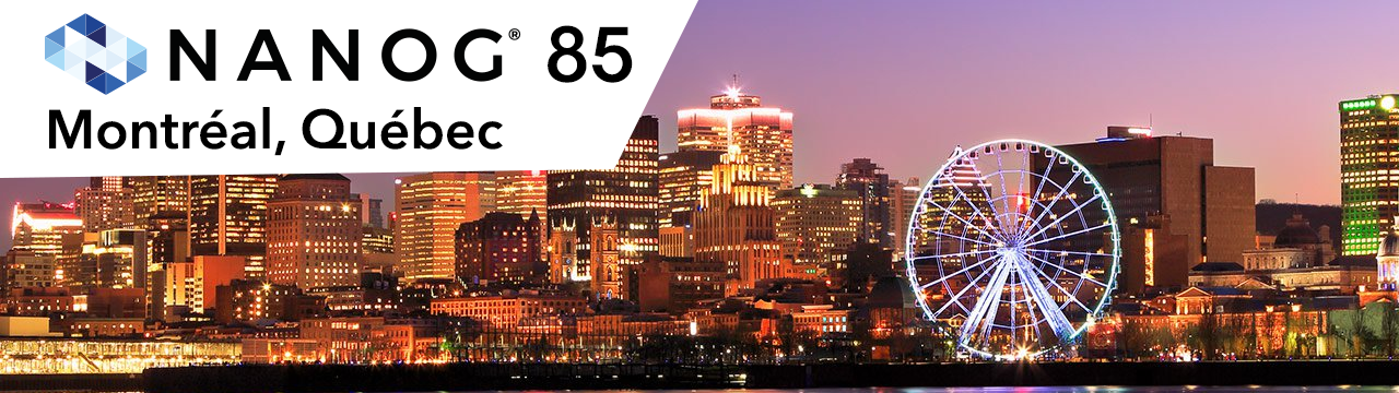 nanog 85 exhibit banner